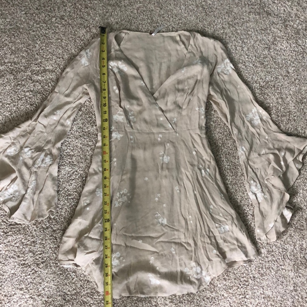 📦 🚚 EVERYTHING MUST GO! Free People Tan Dress | Sz 2 - Picture 7 of 8